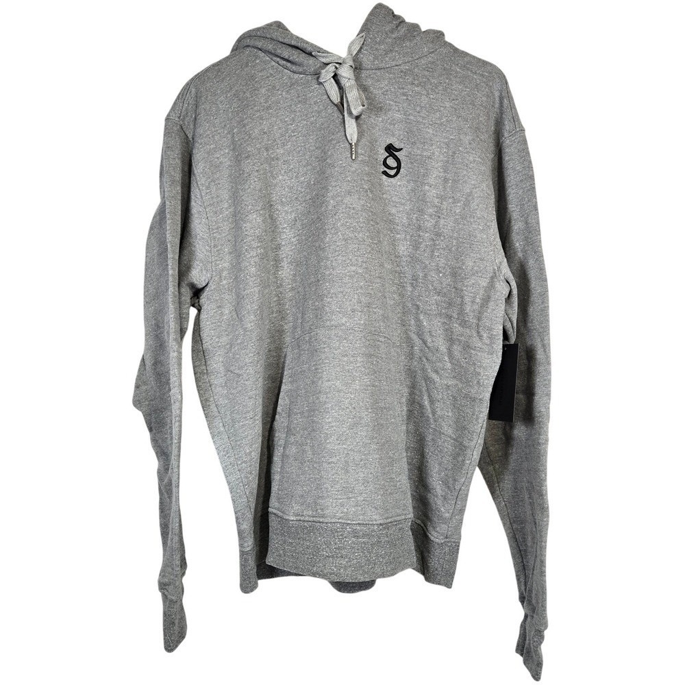 Spiritual Gangster SG Monogram Classic Hoodie Heather‎ Gray L NWT